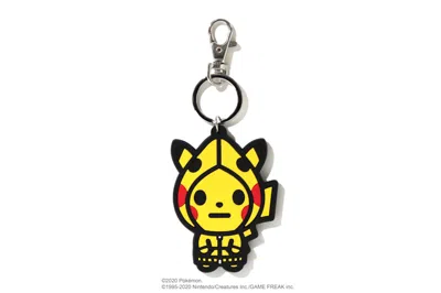 Pre-owned Bape X Pokemon Keychain In Yellow