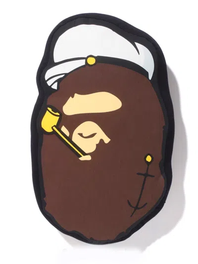 Pre-owned Bape X Popeye Ape Head Cushion