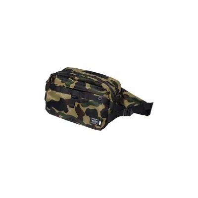 Pre-owned Bape X Porter 1st Camo Waist Bag 'green'