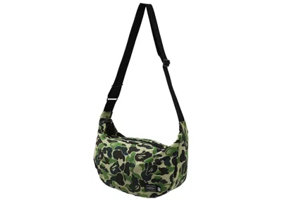 Pre-owned Bape X Porter Abc Camo Shoulder Bag In Green