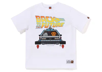 Pre-owned Bape X Readymade Kids Back To The Future Tee Shirt In White