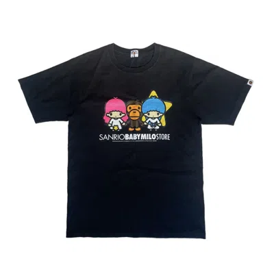 Pre-owned Bape X Sanrio Twins Tee In Black