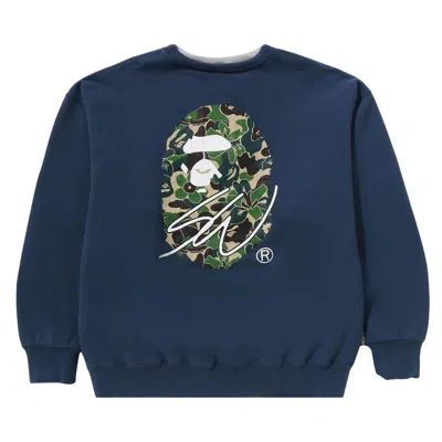 Pre-owned Bape X Sean Wotherspoon 4way Crewneck 'navy' In Blue