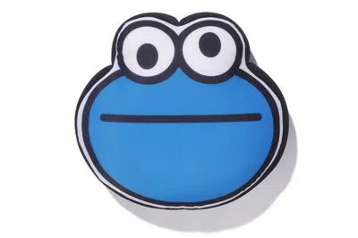 Pre-owned Bape X Sesame Street Cookie Monster Flat Cushion In Blue