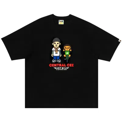 Pre-owned Bape X Spotify By Central Cee Milo Relaxed Fit Tee 'black' | Men's Size Xl