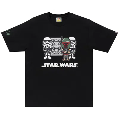 Pre-owned Bape X Star Wars Baby Milo Carbonite Tee 'black' | Men's Size M
