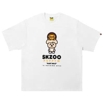 Pre-owned Bape X Stray Kids Puppym Baby Milo Tee 'white' | Men's Size S