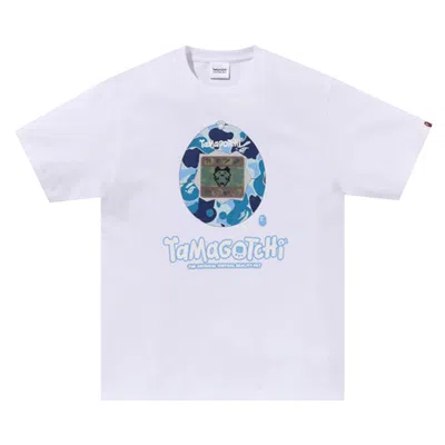Pre-owned Bape X Tamagotchi Tee #2 'white/blue' | Men's Size M