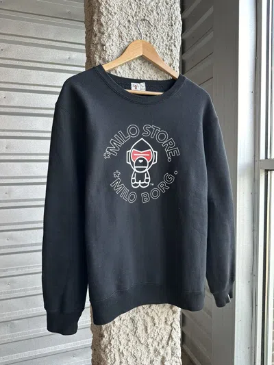 Pre-owned Bape X Vintage Baby Milo Crewneck Sweatshirt In Black