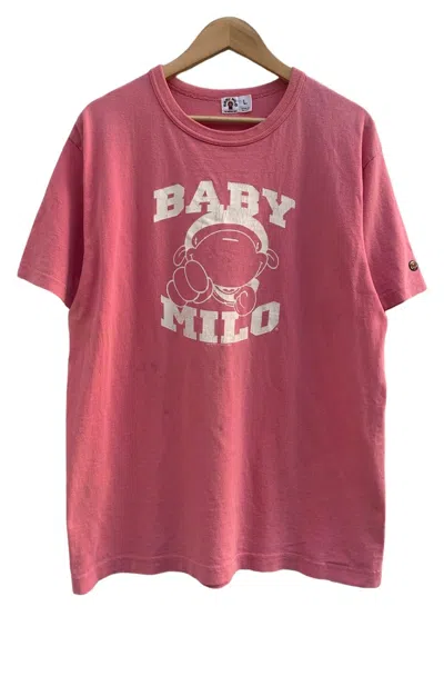 Pre-owned Bape X Vintage Baby Milo Tee In Pink