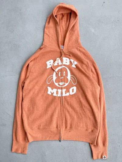 Pre-owned Bape X Vintage Baby Milo Zip Hoodie (2009) In Orange