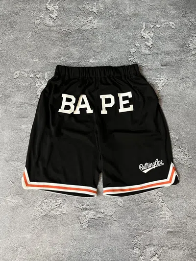 Pre-owned Bape X Vintage Bape Jersey Shorts In Black