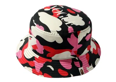 Pre-owned Bape X Vogue Abc Camo Bucket Hat In Pink