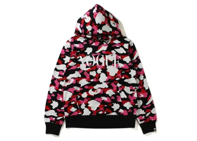 Pre-owned Bape X Vogue Abc Camo Pullover Hoodie In Black Pink White