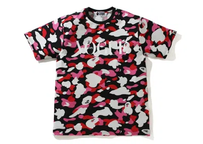 Pre-owned Bape X Vogue Abc Camo Tee Shirt In Black Pink White