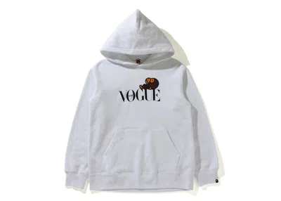 Pre-owned Bape X Vogue Baby Milo Pullover Hoodie (kids) In White