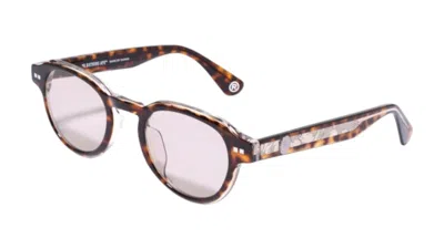 Pre-owned Bape Xv Sunglasses In Beige In Sand