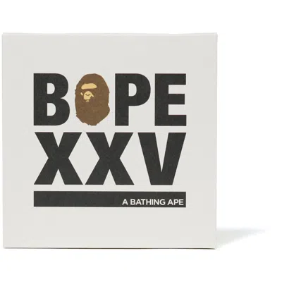 Pre-owned Bape Xxv Japanese Paper Panel In White/black