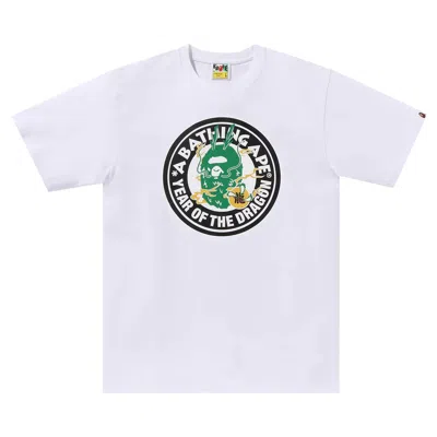 Pre-owned Bape Year Of The Dragon Tee 'white'