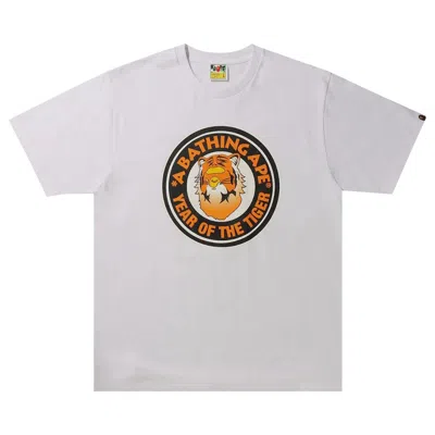 Pre-owned Bape Year Of The Tiger Tee 'white' | Men's Size Xxl