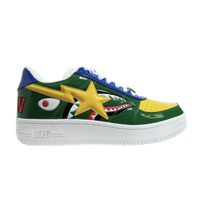 Pre-owned Bape Sta Low M2 'green Shark Face'