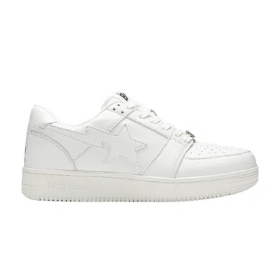 Pre-owned Bape Sta M2 Low 'triple White'