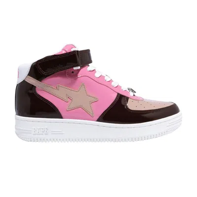 Pre-owned Bape Sta Mid 'brown Pink'