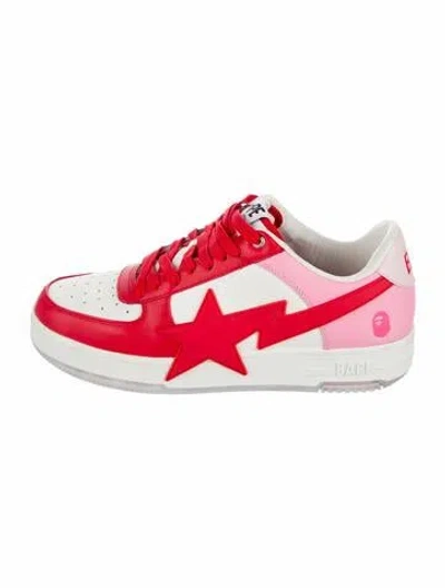 Pre-owned Bape Sta Os M2 'pink' Sneakers In White