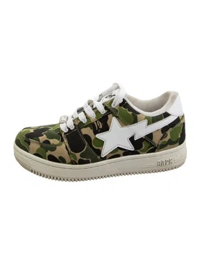 Pre-owned Bape Sta Sneakers In Green