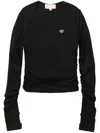 Bapy By *a Bathing Ape® Asymmetric T-shirt In 黑色