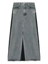 Bapy By *a Bathing Ape® Asymmetrical Denim Maxi Skirt