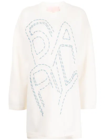 Bapy By *a Bathing Ape® Bapy Embroidered Jumper In White