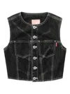 Bapy By *a Bathing Ape® Button-fastening Sleeveless Vest In Black