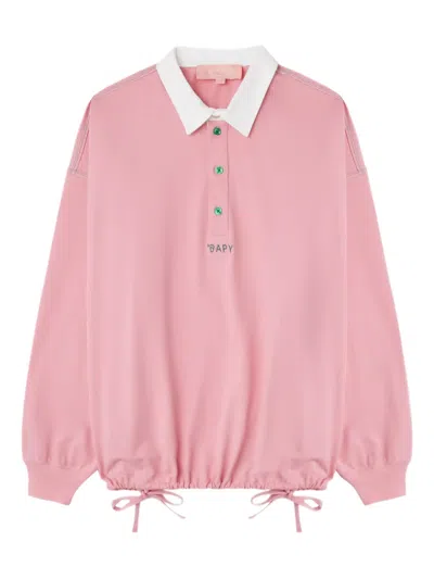 Bapy By *a Bathing Ape® Collared Drawstring Top In Pink