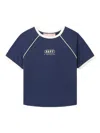 Bapy By *a Bathing Ape® Contrast-panel Short-sleeved T-shirt In Blue