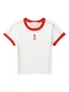 Bapy By *a Bathing Ape® Contrast-stitch T-shirt In White