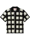 Bapy By *a Bathing Ape® Crochet-knit Shirt In Black