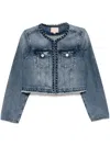 Bapy By *a Bathing Ape® Cropped Jacket In 蓝色