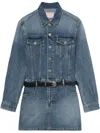 Bapy By *a Bathing Ape® Denim Mini Dress In Blue