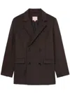 Bapy By *a Bathing Ape® Double-breasted Blazer In 褐色