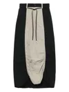 Bapy By *a Bathing Ape® Drawstring Panelled Skirt In Black