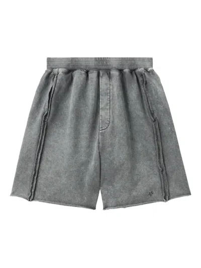 Bapy By *a Bathing Ape® Elastic-waist Rolled-edge Shorts In Gray