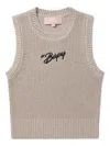 Bapy By *a Bathing Ape® Embroidered Sleeveless Knit Top In Neutral
