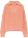 Bapy By *a Bathing Ape® Half-zip Jumper In Rosa