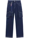 Bapy By *a Bathing Ape® High-rise Straight-leg Jeans In Blau