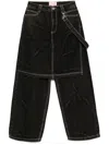 Bapy By *a Bathing Ape® Layered Jeans In Black