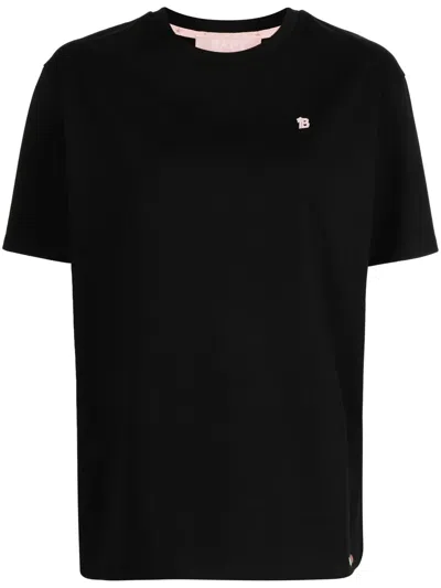 Bapy By *a Bathing Ape® Logo-plaque Crew-neck T-shirt In Black