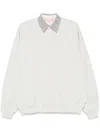Bapy By *a Bathing Ape® Logo Polo Sweatshirt In Gray
