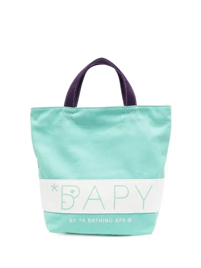 Bapy By *a Bathing Ape® Logo-print Tote Bag In Green
