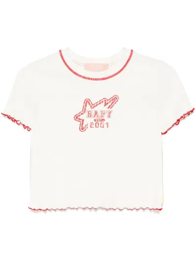 Bapy By *a Bathing Ape® Logo-print T-shirt In White